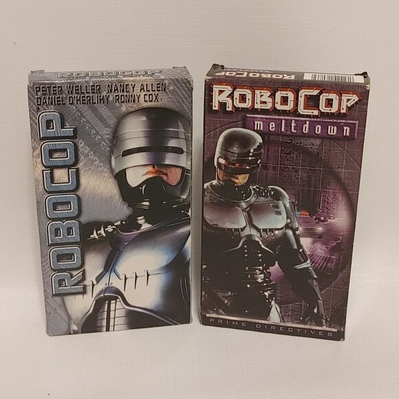 ROBOCOP VHS BUNDLE RoboCop and RoboCop Meltdown - Picture 1 of 2